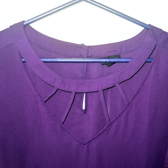 Torrid Georgette Cage Detail Blouse Size 1X - Picture 4 of 5
